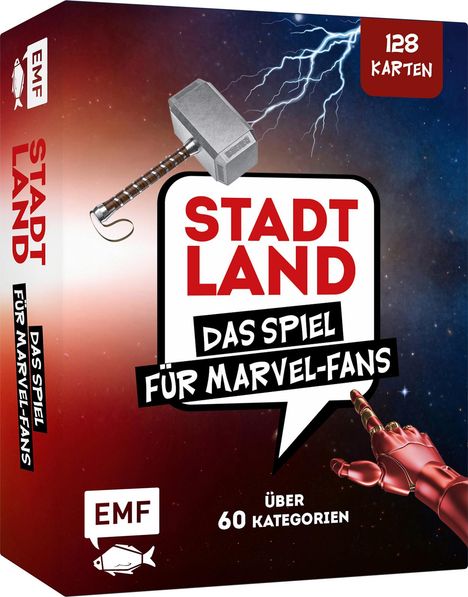 Kartenspiel: Stadt, Land, ... Das inoffizielle Spiel für Marvel-Fans mit 128 Karten, Spiele