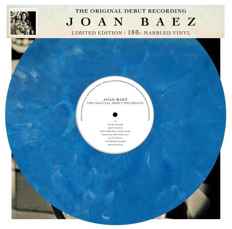 Joan Baez: Joan Baez - The Original Debut Recording (180g) (Limited Edition) (Blue Marbled Vinyl), LP