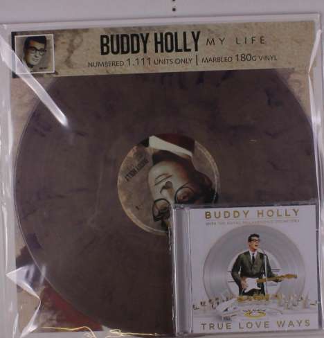 Buddy Holly: My Life (180g) (Limited Numbered Edition) (Marbled Vinyl), 1 LP und 1 CD