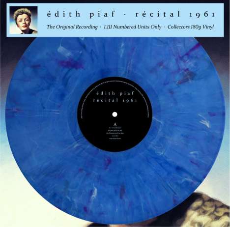 Edith Piaf (1915-1963): Récital 1961: The Original Recording (180g) (Limited Numbered Edition) (Marbled Vinyl), LP