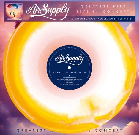 Air Supply: Greatest Hits - Live In Concert (180g) (Limited Numbered Edition) (Colored Vinyl), LP