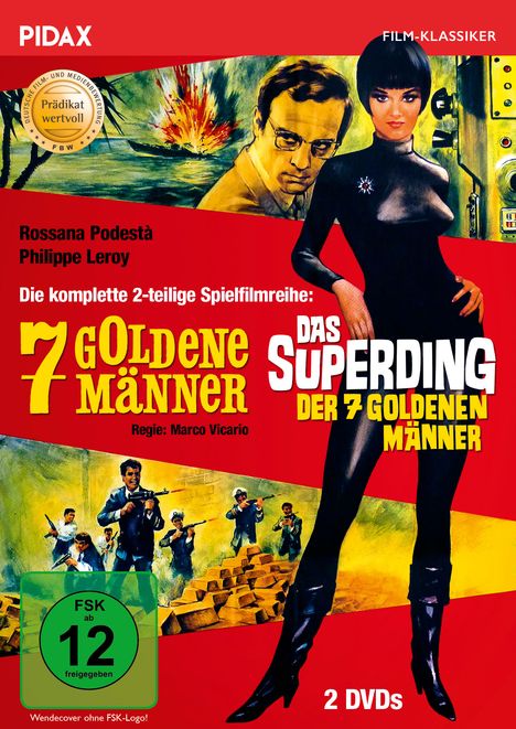 7 goldene Männer / Das Superding der 7 goldenen Männer, 2 DVDs