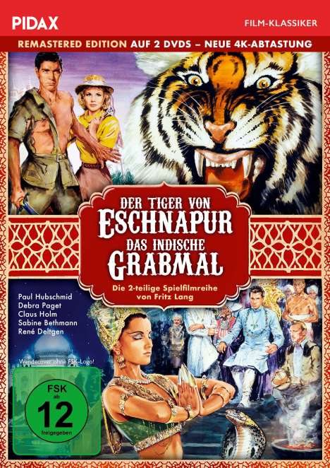 Der Tiger von Eschnapur / Das indische Grabmal, 2 DVDs