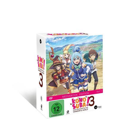 KonoSuba Staffel 3 Vol. 1 (mit Sammelschuber) (Mediabook), DVD