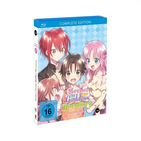"Mother of the Goddess' Dormitory", Complete Edition, bunte Anime-Charaktere in lebhaften Outfits.