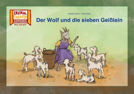 Brüder Grimm: Der Wolf und die sieben Geißlein / Kamishibai Bildkarten, Buch