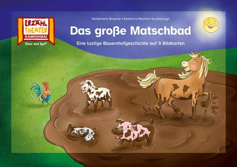 Heidemarie Brosche: Das große Matschbad / Kamishibai Bildkarten, Buch