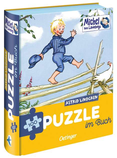 Astrid Lindgren: Michel aus Lönneberga. Puzzle im Buch. 100 Teile, Diverse