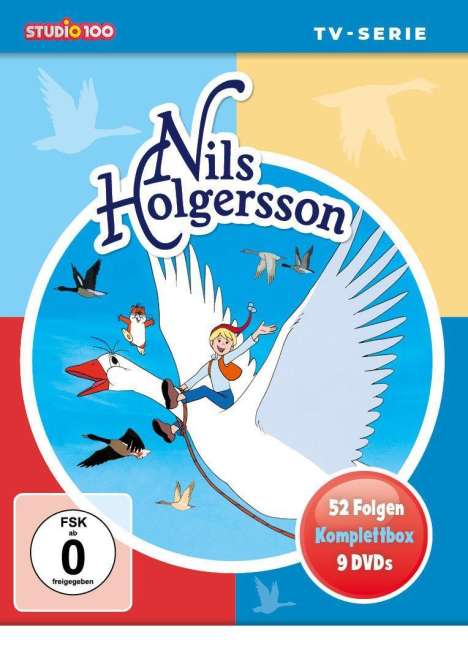 Nils Holgersson (Komplettbox), 9 DVDs