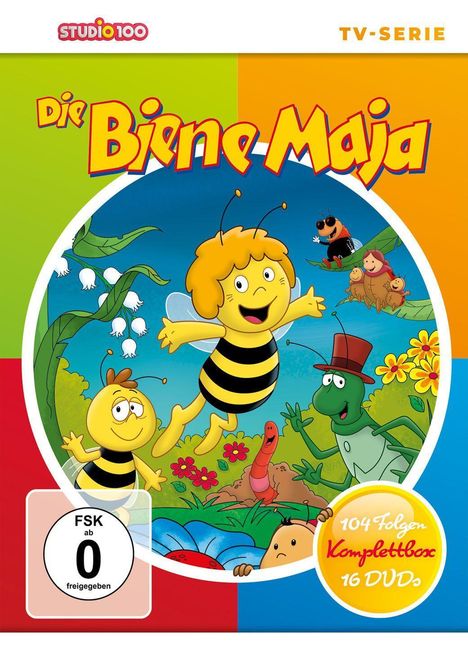 Die Biene Maja (TV-Serien Komplettbox), 16 DVDs