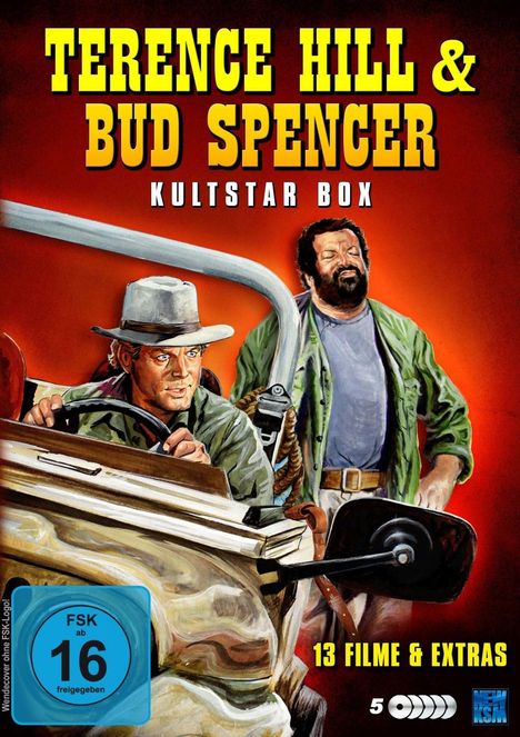 Terence Hill &amp; Bud Spencer - Die Kultstar Box (13 Filme auf 5 DVDs), 5 DVDs