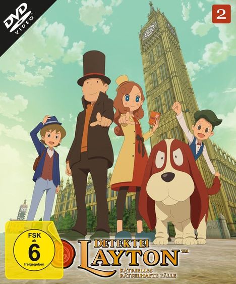 Detektei Layton - Katrielles rätselhafte Fälle Vol. 2, 2 DVDs