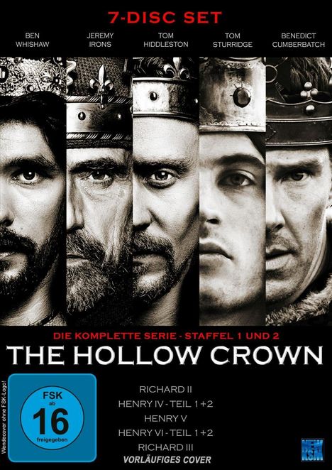 The Hollow Crown (Komplette Serie), 7 DVDs