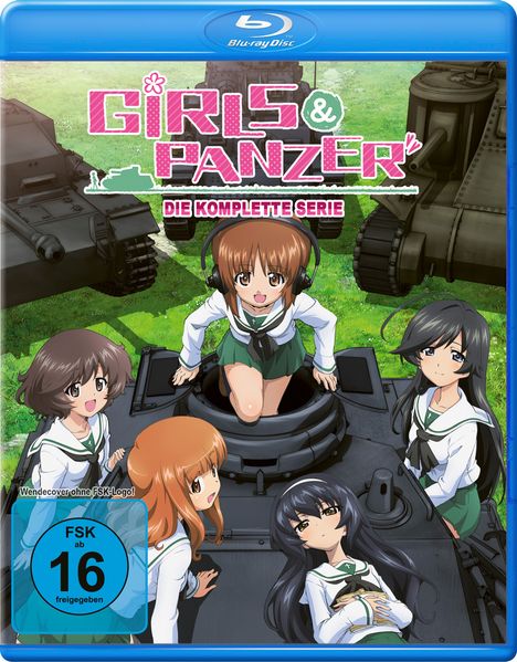 Girls &amp; Panzer (Komplette Serie inkl. OVA) (Blu-ray), 4 Blu-ray Discs