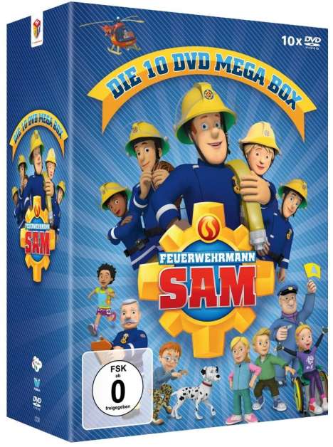 Feuerwehrmann Sam - Die 10 DVD MEGA BOX, 10 DVDs