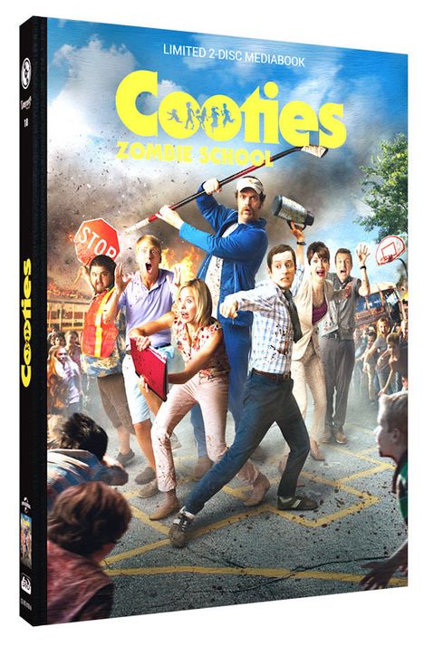 Cooties - Zombie School (Blu-ray &amp; DVD im Mediabook), 1 Blu-ray Disc und 1 DVD