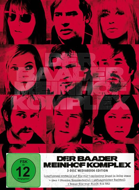 Der Baader Meinhof Komplex (Blu-ray &amp; DVD im Mediabook), 2 Blu-ray Discs und 1 DVD