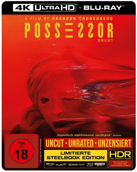 Possessor (Ultra HD Blu-ray &amp; Blu-ray im Steelbook), 1 Ultra HD Blu-ray und 1 Blu-ray Disc