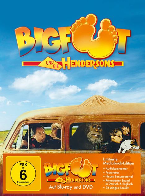 Bigfoot und die Hendersons (Blu-ray &amp; DVD im Mediabook), 1 Blu-ray Disc und 1 DVD