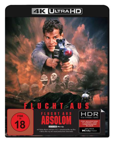 Flucht aus Absolom (Ultra HD Blu-ray &amp; Blu-ray), 1 Ultra HD Blu-ray und 2 Blu-ray Discs