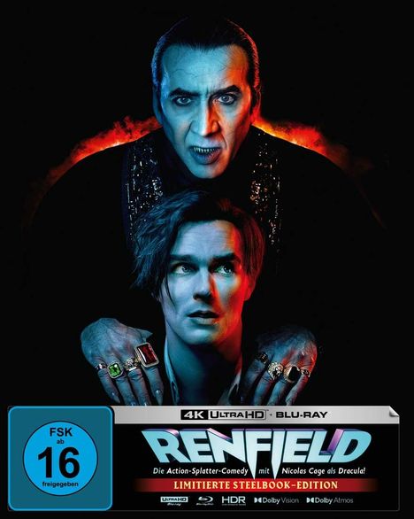 Renfield (Ultra HD Blu-ray &amp; Blu-ray im Steelbook), 1 Ultra HD Blu-ray und 1 Blu-ray Disc