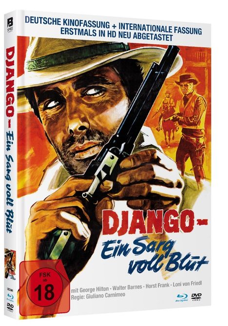 Django - Ein Sarg voller Blut (Blu-ray &amp; DVD im Mediabook), 1 Blu-ray Disc und 1 DVD