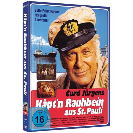 Käptn Rauhbein aus St.Pauli (Blu-ray &amp; DVD im Mediabook), 1 Blu-ray Disc und 1 DVD