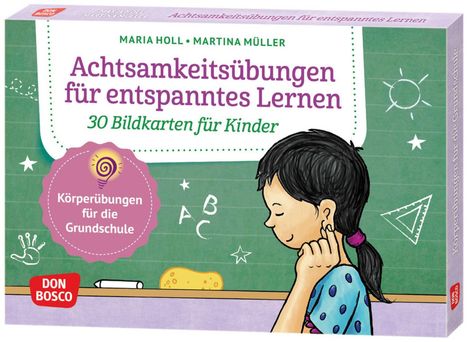 Maria Holl: Achtsamkeitsübungen für entspanntes Lernen. 30 Bildkarten für Kinder, Diverse
