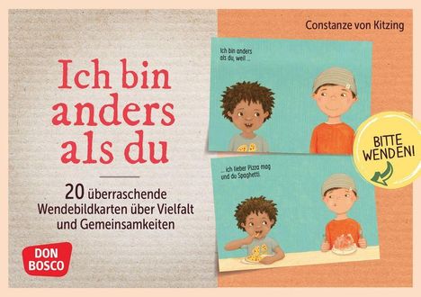 Constanze von Kitzing: Ich bin anders als du - Ich bin wie du: 20 überraschende Wendebildkarten über Vielfalt und Gemeinsamkeiten, Diverse