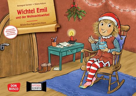 Annegret Gerleit: Wichtel Emil und der Weihnachtswirbel. Kamishibai Bildkartenset, Diverse