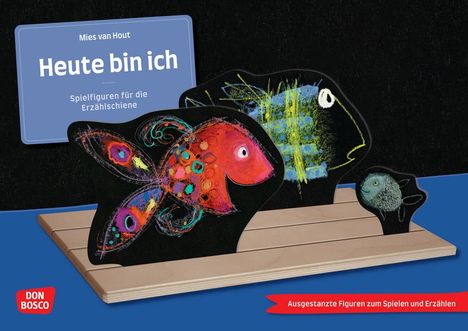 Mies Van Hout: Heute bin ich. Erzählschienen-Figurenset, Buch