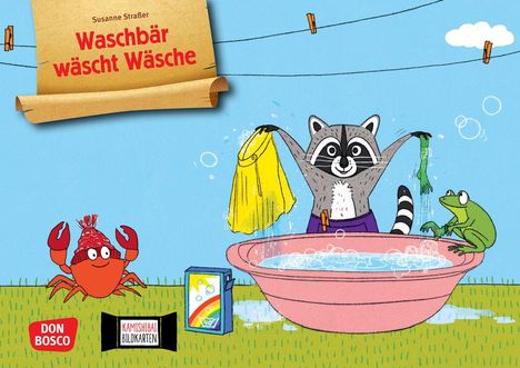 Susanne Straßer: Waschbär wäscht Wäsche. Kamishibai Bildkartenset, Diverse