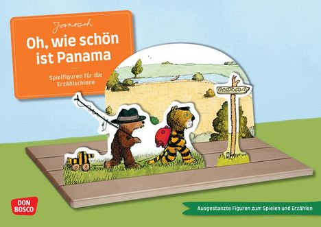 Janosch: Oh, wie schön ist Panama. Erzählschienen-Figurenset, Buch