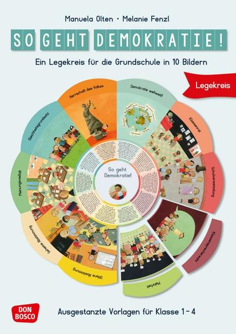 Melanie Fenzl: So geht Demokratie! Legekreis für die Grundschule in 10 Bildern, Buch