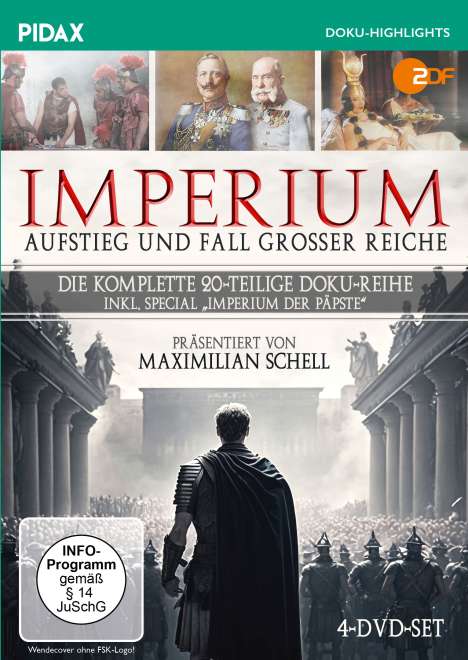 Imperium - Aufstieg und Fall grosser Reiche (Komplette Serie), 4 DVDs