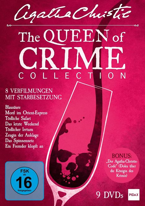 Agatha Christie - The Queen of Crime Collection, 7 DVDs