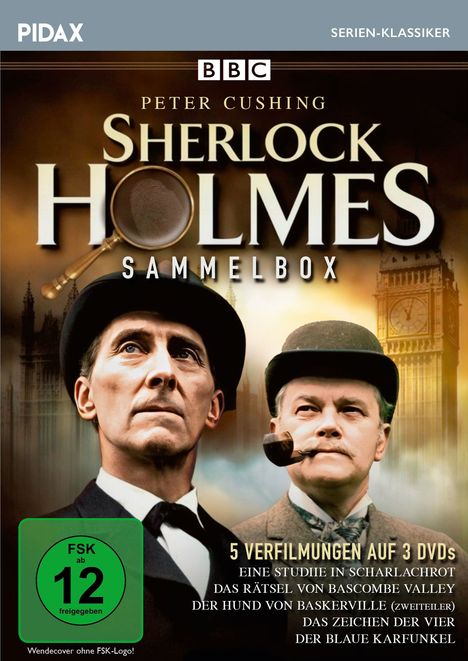 Sherlock Holmes (1968) (Sammelbox), 3 DVDs