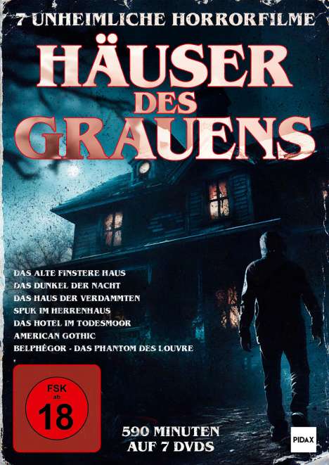 Häuser des Grauens (7 Filme), 7 DVDs