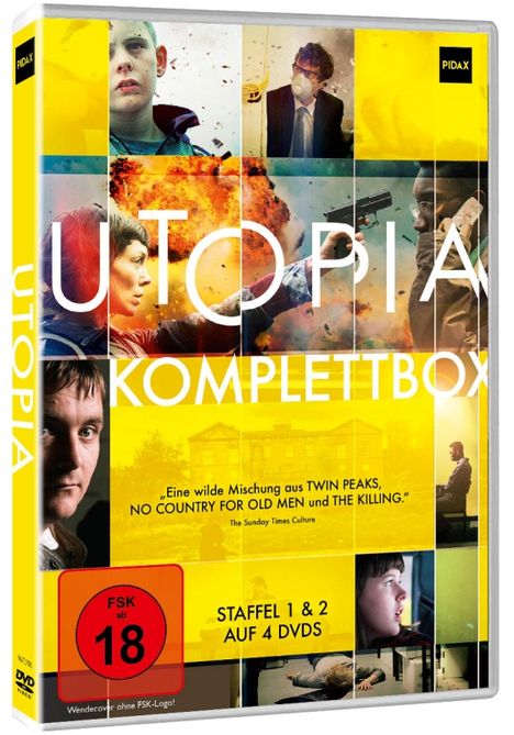 Utopia (Komplettbox), 4 DVDs