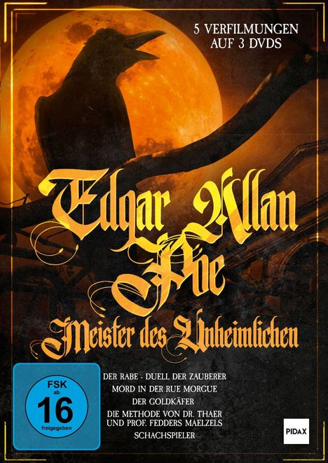 Edgar Allan Poe - Meister des Unheimlichen (5 Filme auf 3 DVDs), CD