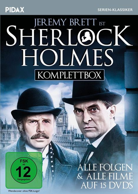 Sherlock Holmes (1994) (Komplettbox), 12 DVDs