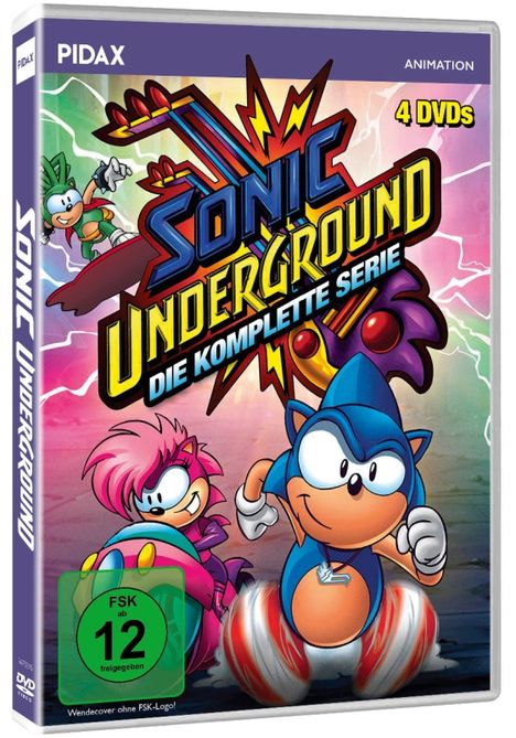 Sonic Underground (Komplette Serie), 4 DVDs