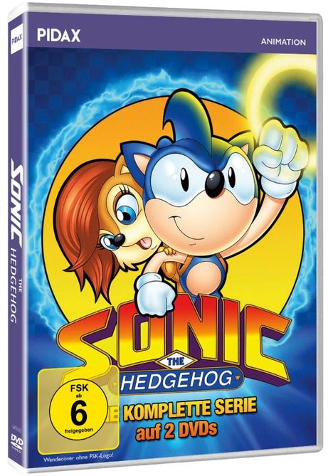 Sonic - The Hedgehog (Komplette Serie), 2 DVDs