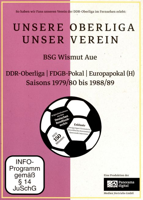 Unsere Oberliga - Unser Verein: BSG Wismut Aue, DVD
