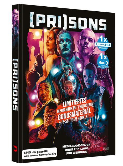 (Pri)sons (Ultra HD Blu-ray &amp; Blu-ray im Mediabook), 1 Ultra HD Blu-ray und 1 Blu-ray Disc