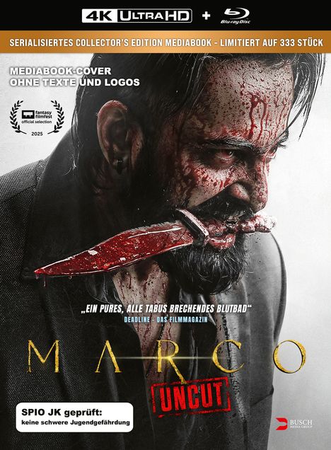 Marco (2024) (Ultra HD Blu-ray & Blu-ray im Mediabook), 1 Ultra HD Blu-ray und 1 Blu-ray Disc