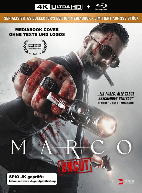 Marco (2024) (Ultra HD Blu-ray & Blu-ray im Mediabook), 1 Ultra HD Blu-ray und 1 Blu-ray Disc