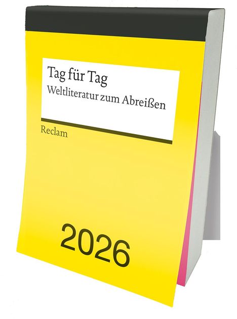 Tag für Tag. Weltliteratur zum Abreißen 2026, Kalender