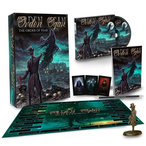 Orden Ogan: The Order Of Fear (limitiertes Boxset mit Brettspiel), 1 CD und 1 Merchandise