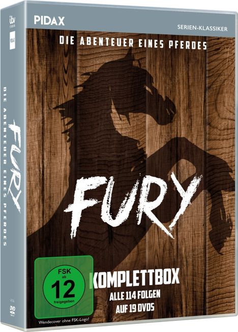 Fury - Die Abenteuer eines Pferdes (Komplette Serie), 19 DVDs